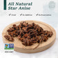 Soeos Star Anise, Star Anise Whole, Ainsie Seeds for bakeing and tea 6oz (170g)