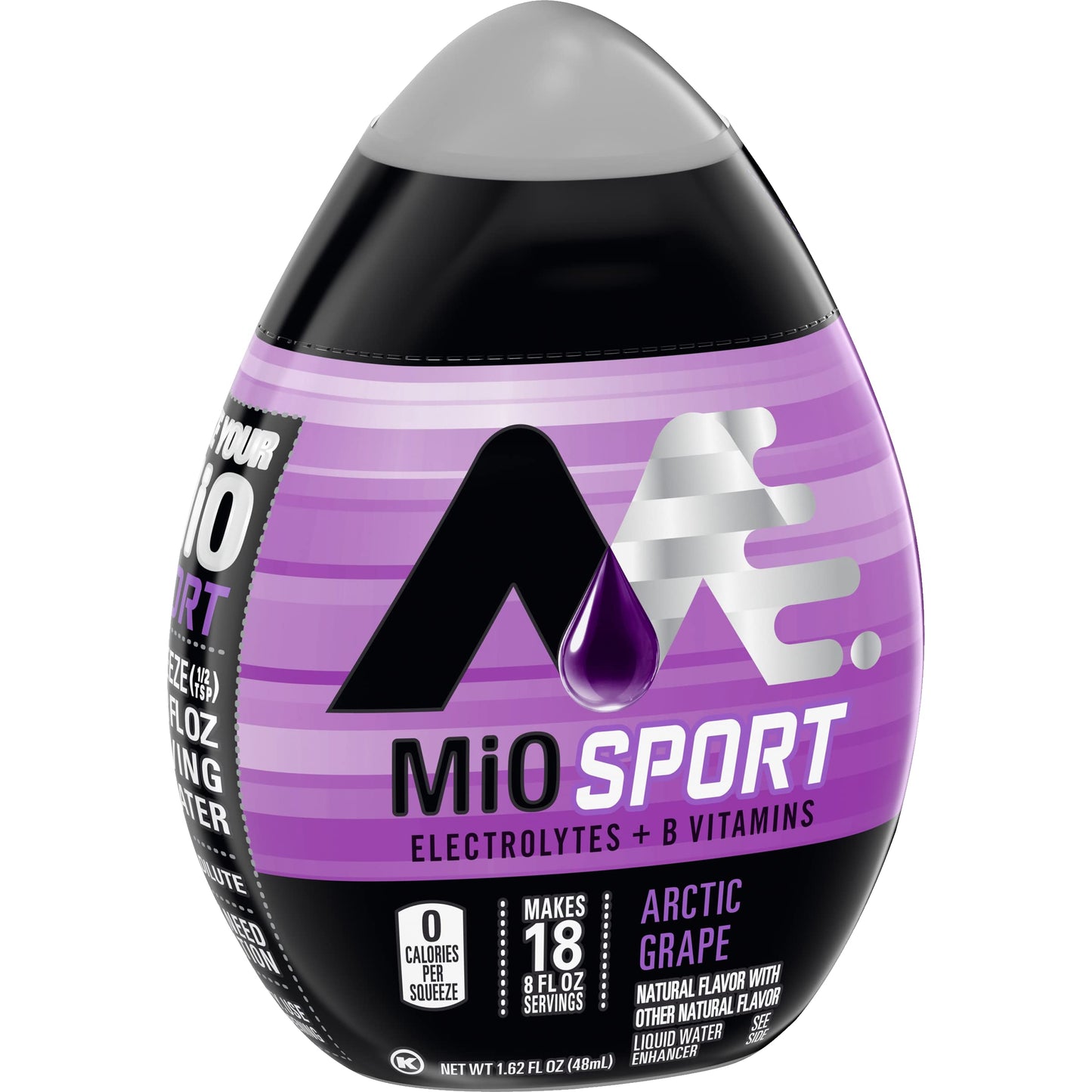 Mio Sport Liquid Water Enhancer, Arctic Grape, 1.62 OZ, (Pack of 5)