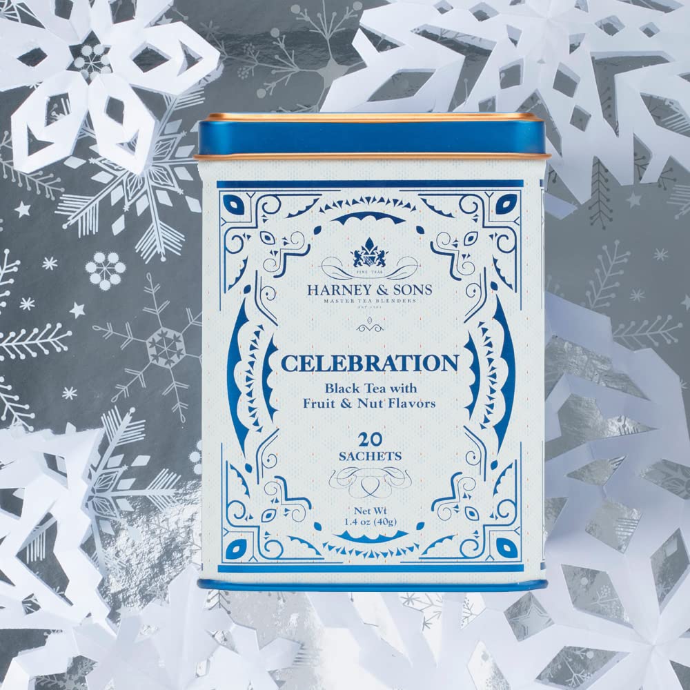Harney & Sons Celebration Tea 20 Ct Sachet Tin
