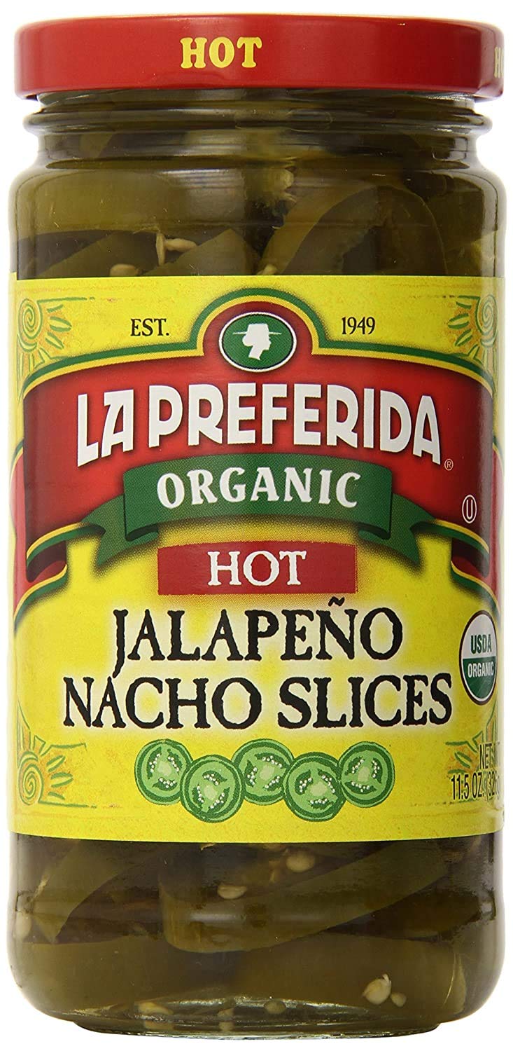La Preferida Organic Jalapeno Nacho Slices, Hot , 11.5 Oz (Pack Of 6)