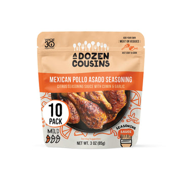 A Dozen Cousins Entr  e Seasoning Sauce Marinade - Coat and Cook, for Chicken Seasoning, BBQ, Protein & More - 10 Pack - Mexican