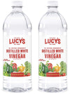 Lucys Family Owned - Natural Distilled White Vinegar, 32 oz. bottle (Pack of 2) - 5% Acidity