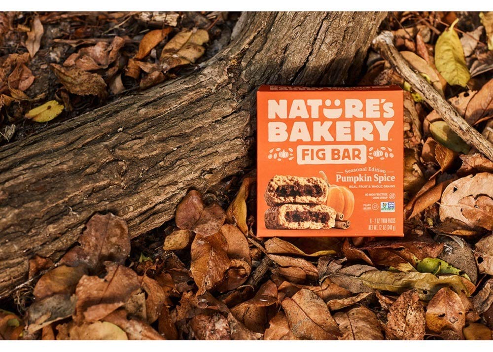 Nature s Bakery Whole Wheat Pumpkin Spice Fig Bars, 2 oz Snack Bars (36 Ct), Plant-Based, Vegan, Non-GMO