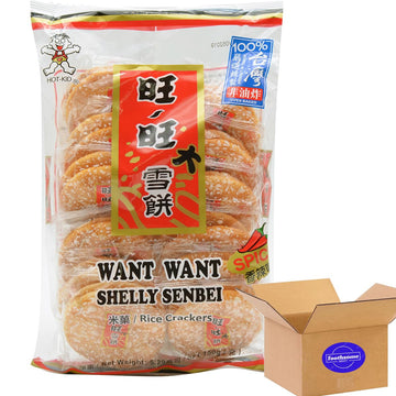 Spicy Shelly Shenbei Snowy Crispy Rick Cracker 5.29oz pack of 1