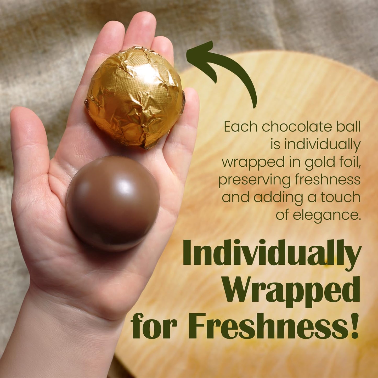 Dubai Pistachio Kunafa Chocolate Balls - Crunchy Kataifi & Creamy Pistachio Milk Chocolate Truffles (4 Pieces)