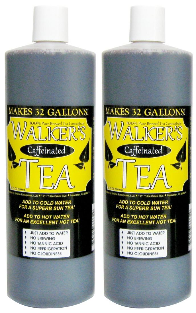 Walkers Tea Liquid Tea Concentrate - Caffeinated, Makes 64 Gallons, 32 Ounce