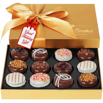 Christmas Chocolate Cookies Gift Basket - Holiday Gourmet Chocolate Gift - Food Gift For Men And Women - Birthday, Graduation, Thank You, Corporate, Holiday Gifting