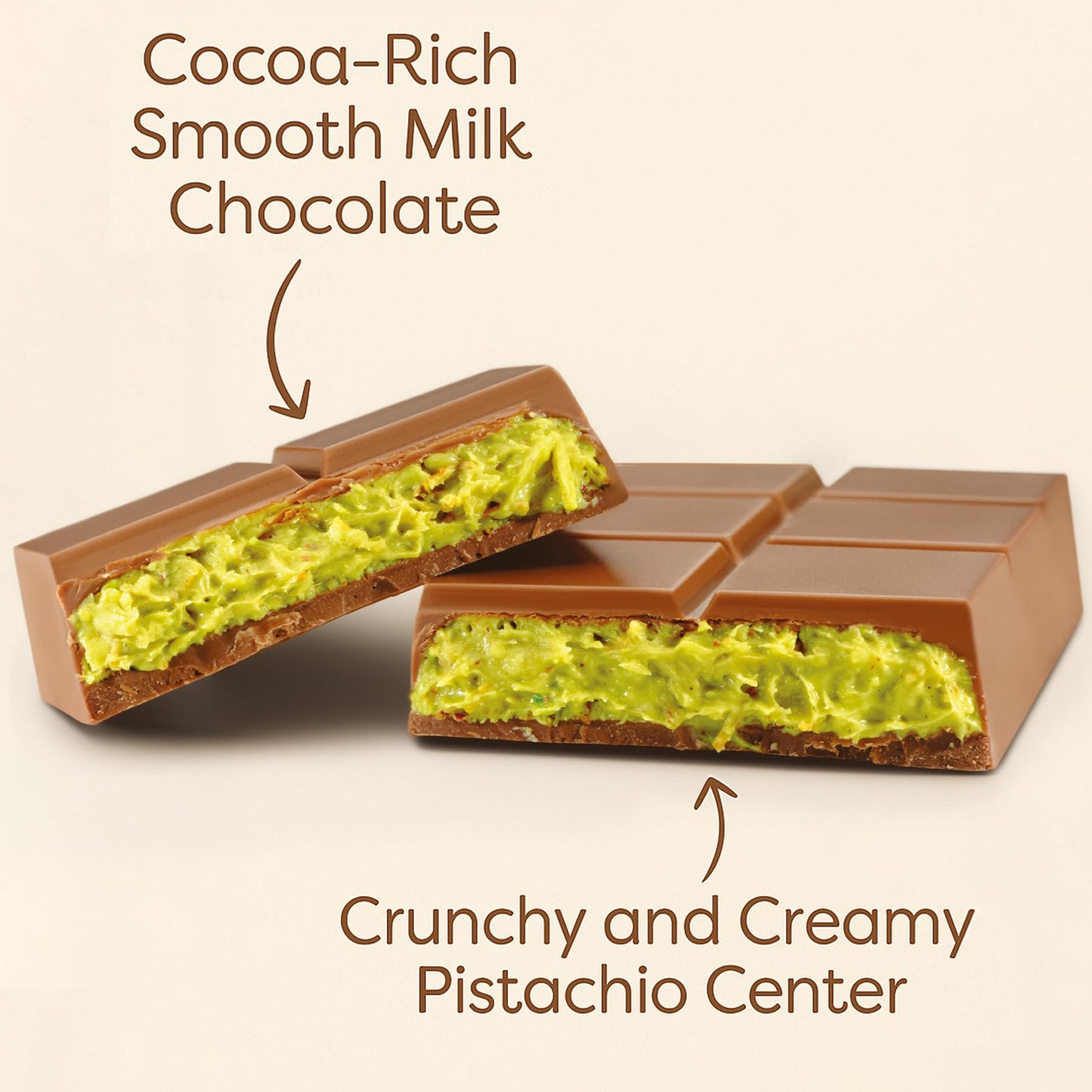 UniqBite Dubai Chocolate Bar Pistachio  3.17 oz (90gr)  Crunchy Loaded Knafeh Chocolate Bar with Pistachio Cream and Kataifi