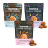 Karma Nuts Cashew Cookie Bites Variety Pack (3 Oz, Pack Of 3) - Gluten-Free Cookies, Non-Gmo Flavored Cashews Cookie, Soft & Che