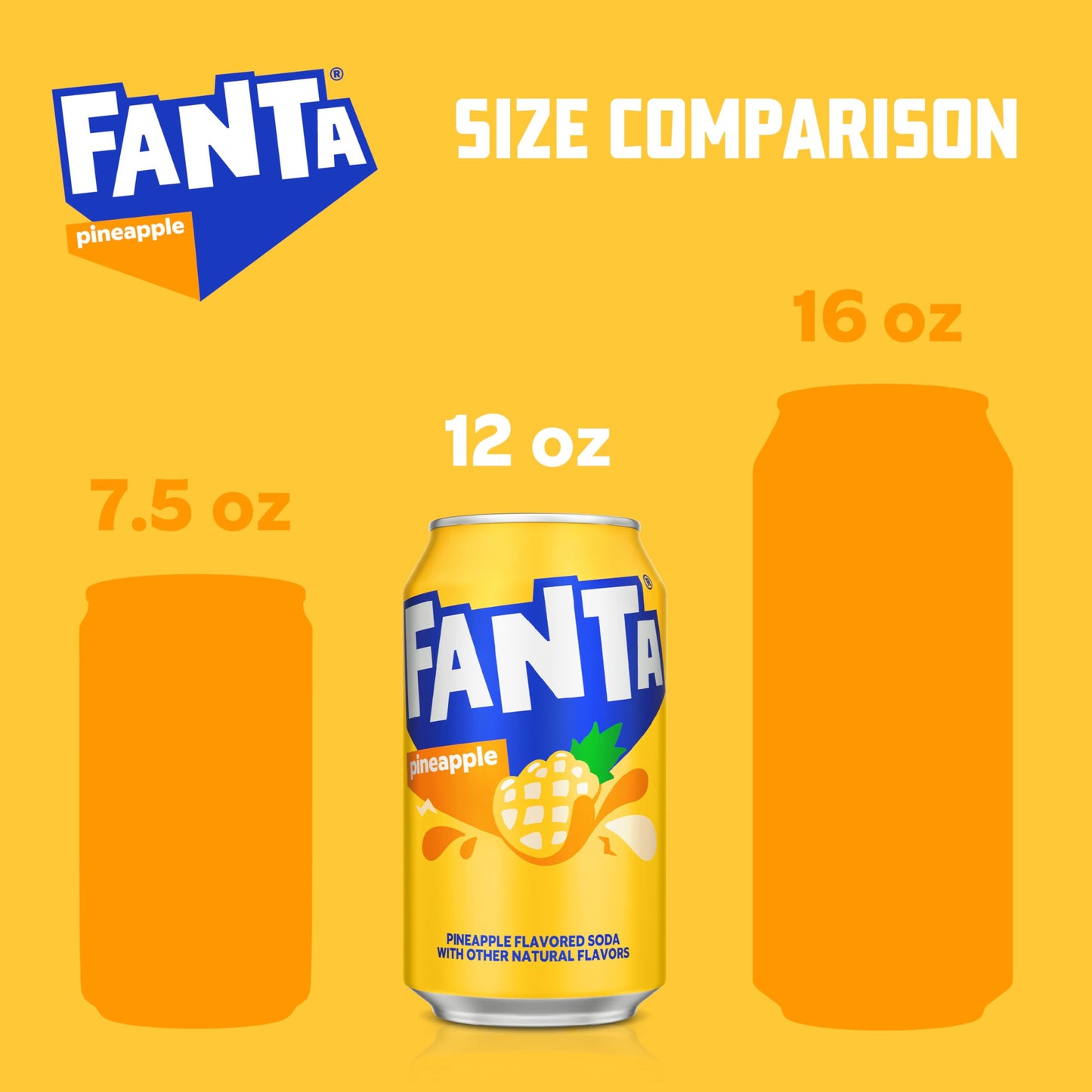 Fanta Pineapple  12 Fl Oz Cans  12 Pack