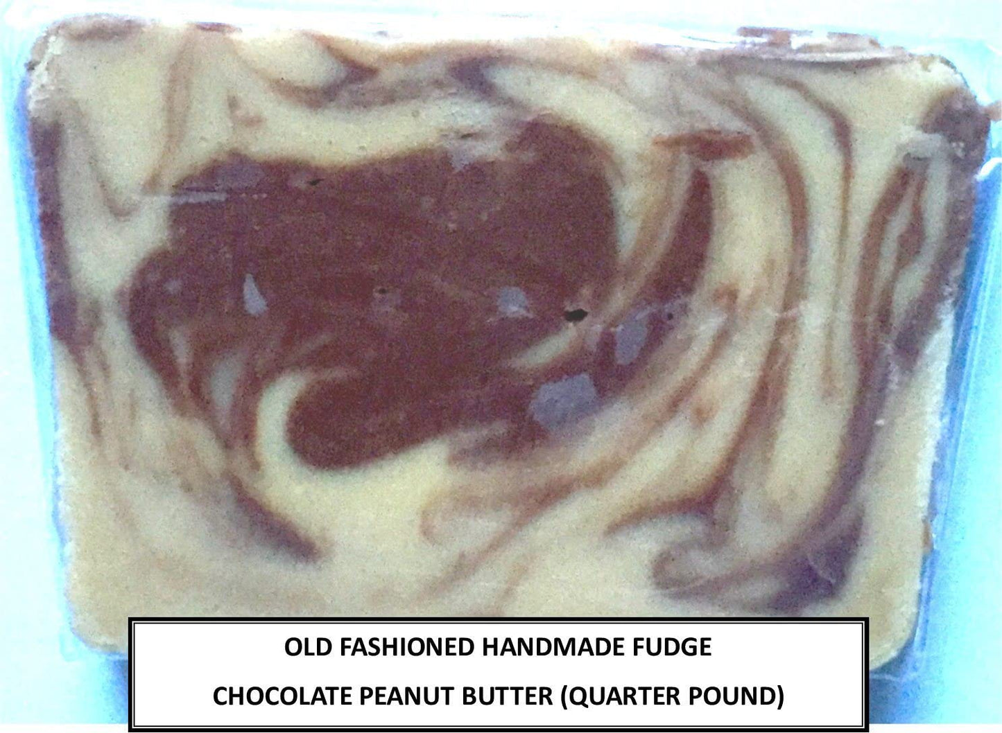 Milkylicious Old Fashioned Handmade Smooth Creamy Fudge - Chocolate Peanut Butter (1/4 Pound) | Kettle Cooked & Individually Wra