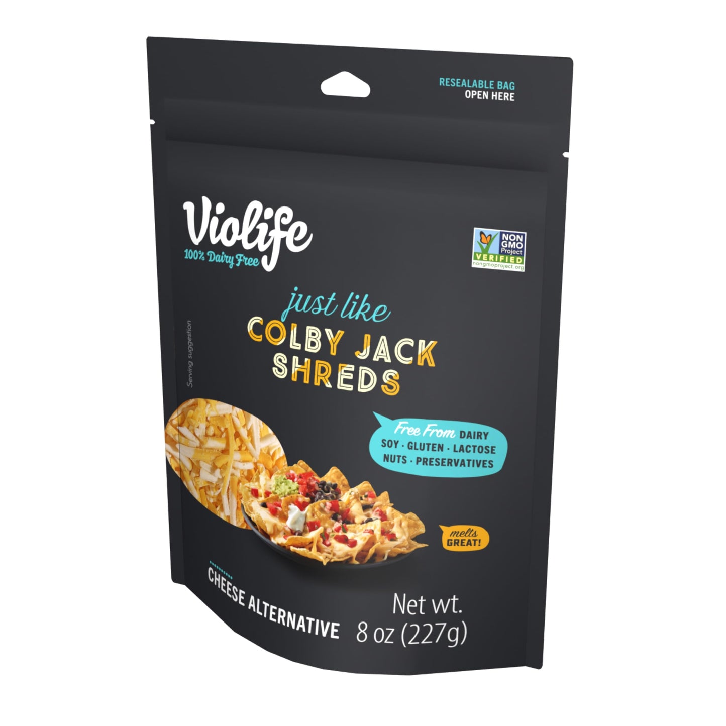 VIOlife Just Like Colby Jack Shreds, 8 Oz Bag, 8 Oz