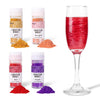 Edible Glitter for Cake Decorating, 4 Colors Luster Dust Edible, Edible Glitter for Cocktails, Baking, Drinks, Cupcakes, Chocola
