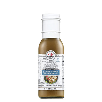 Yamasa, Artisanal Vegetarian Tonkotsu Ramen Broth Concentrate, Serves 8 Bowls, Gluten Free, No MSG Added, No-GMO, Japanese Tradi