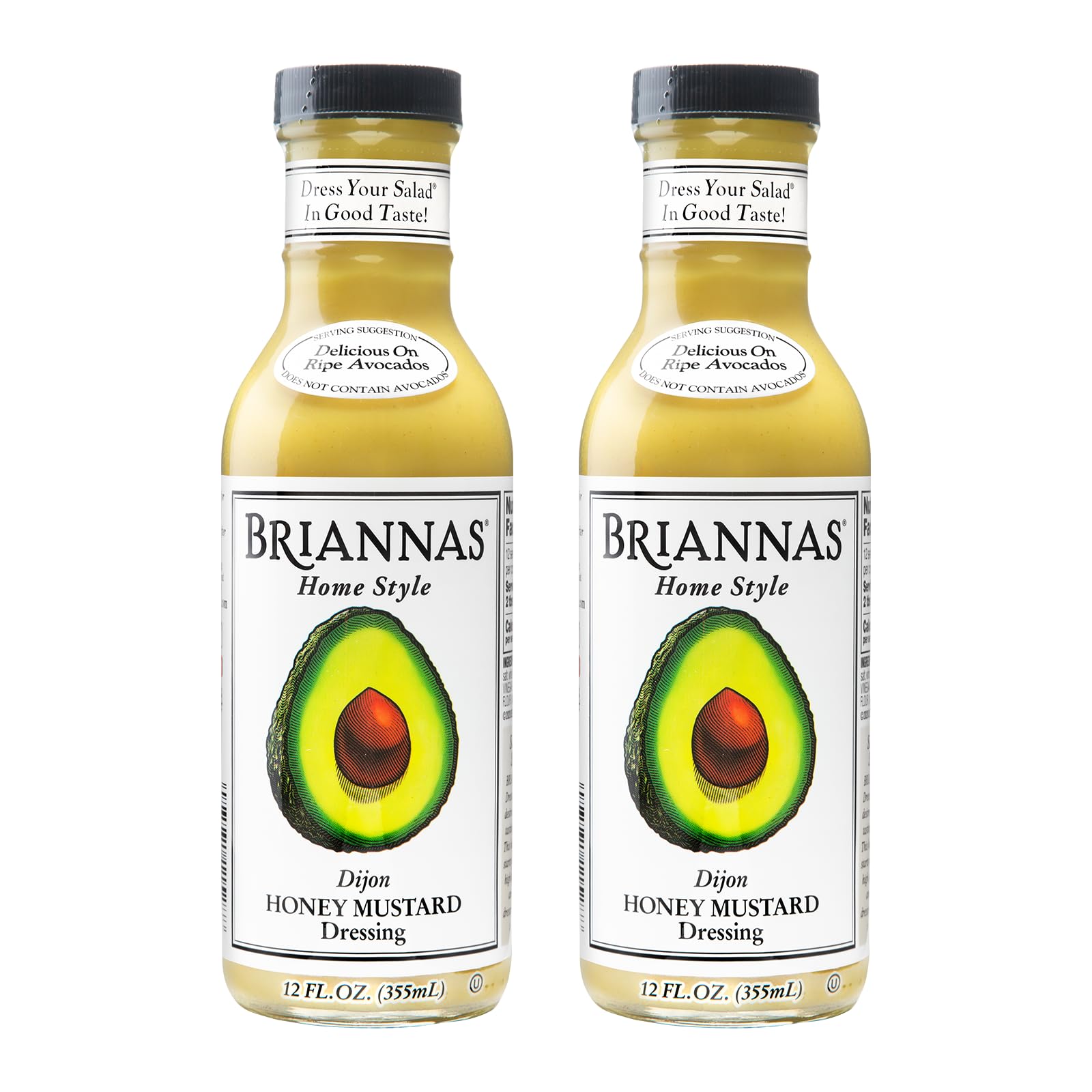 BRIANNAS - Home Style Dijon Honey Mustard Dressing - Fine Salad Dressing made with Premium Ingredients - Gluten Free & Kosher Dr