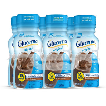 Glucerna Original Diabetes Care Shake, Rich Chocolate, Diabetic Meal Replacement to Support Blood Sugar Management, 10g Protein,