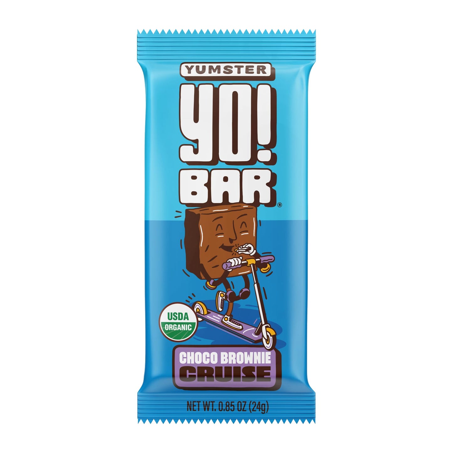 Yo! Bar By Bearded Brothers Vegan Organic Kids Bar, Chocolate (25 Bars) - Gluten Free, Paleo And Whole 30 | Soy Free, Non-Gmo, Low Glycemic, No Sugar Added, Fiber + Whole Foods