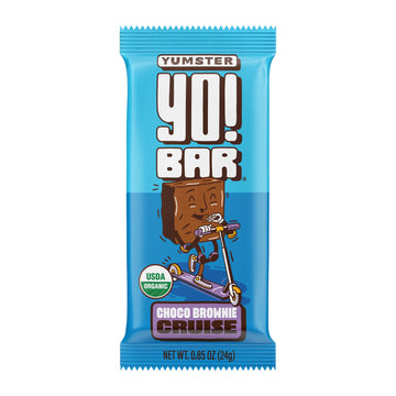 Yo! Bar By Bearded Brothers Vegan Organic Kids Bar, Chocolate (25 Bars) - Gluten Free, Paleo And Whole 30 | Soy Free, Non-Gmo, Low Glycemic, No Sugar Added, Fiber + Whole Foods