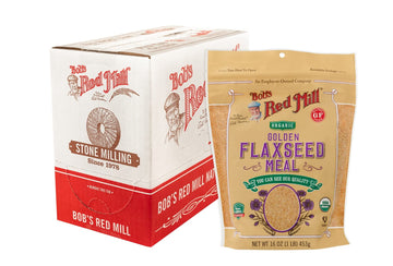 Bob'S Red Mill Organic Golden Flaxseed Meal, 16Oz (Pack Of 4) - Non Gmo, Vegan, Paleo Friendly, Keto Friendly, Kosher