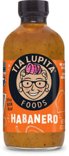 Tia Lupita Habanero Hot Sauce - 8Oz Bottle - Made With Habanero Peppers, Flavorful Heat, Medium Spice, Sweet, All Natural, Non G