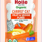 Holle Organic Baby Food Pouches - Carrot Cat Baby Puree With Carrot, Mango, Banana & Pear - (6 Pack) Organic Baby Snacks + Fruit And Veggie Pouches For Weaning Babies 6 Months And Older