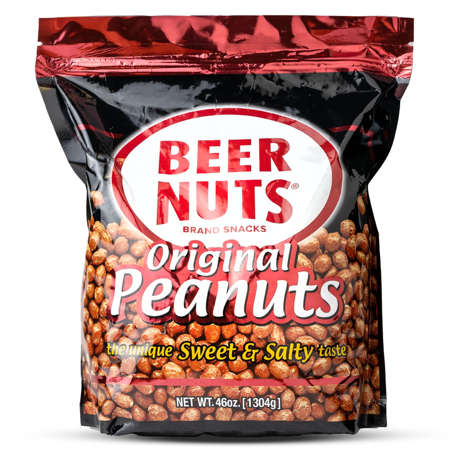 Malt-Inspired Nuts Original Peanuts - Sweet & Salty Bar Nuts - Gluten Free, Kosher, Low Sodium Peanut Snacks Made In The Usa - 46Oz Resealable Bag (Pack Of 1)