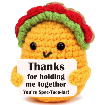 OCCdesign Mini Thank You Gifts for Women Men Handmade Crochet Support Taco for Coworker Boss Manager Leader Teacher Appreciation