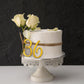 Acrylic Number Cake Topper Diy Cupcake Toppers With 0-9 Numbers Mirrored Gold Picks For Wedding Cake Decorations Happy Birthday