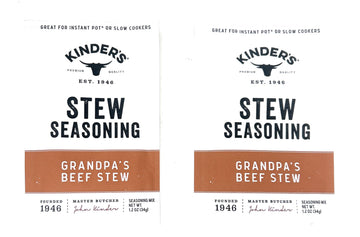 Kinders Seasoning Mixes 1oz - 2 packets (Stew Seasoning Grandpas Beef Stew)
