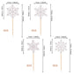 24 Pcs Snowflake Cupcake Toppers Glitter Winter Theme Snowflake Cupcake Picks Baby Shower Kids Birthday Christmas Party Cake Dec