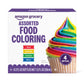 Amazon Grocery Assorted Food Coloring, 1.2 Fl Oz Bottles, Pack of 4, Red, Blue, Green, Yellow