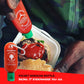 Pocket Sriracha Mini Hot Sauce Keyring Bottle - 3 Pack, Plastic, Great Gift for Sauce Lovers