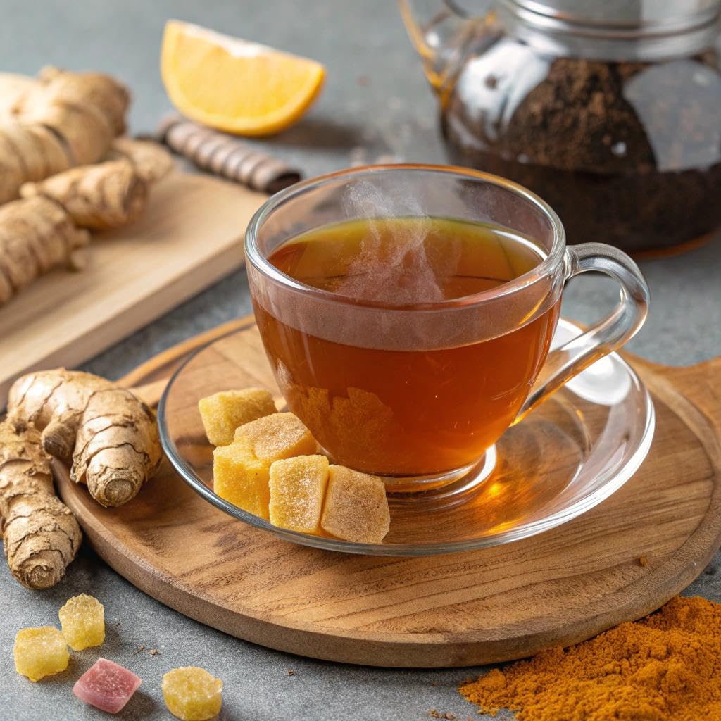 HANDPICK  Turmeric Ginger Tea  100 Eco-Conscious Tea Bags | Caffeine Free  Gluten Free | 100% Pure Herbal Blend - Savory & Spicy
