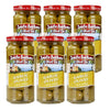 SANTA BARBARA OLIVE CO | enhanced Individually Hand Stuffed Cocktail Olives | (5oz jars) (Garlic Stuffed) (Pack of 6)
