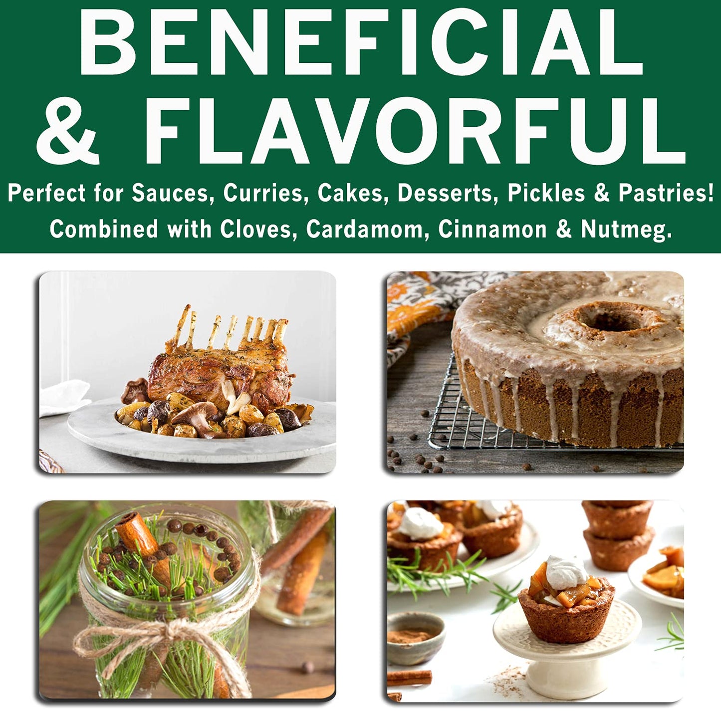 Spices Village Allspice Berries Whole, Natural Cooking Spice, 8 oz, Gluten Free, Non GMO, KETO Friendly, Resealable Bulk Bag