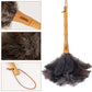 Aldwin Ostrich Feather Duster, 16 Inch With Wood Handle Reusable, Fluffy Natural Feather Duster For Cleaning Supplies Washable,