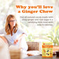 Pocas Mango Ginger Chews - Sweet and Zesty Ginger Chew, Individually Wrapped Low-Calorie Snacks, Ginger Candy Made with Pure Can