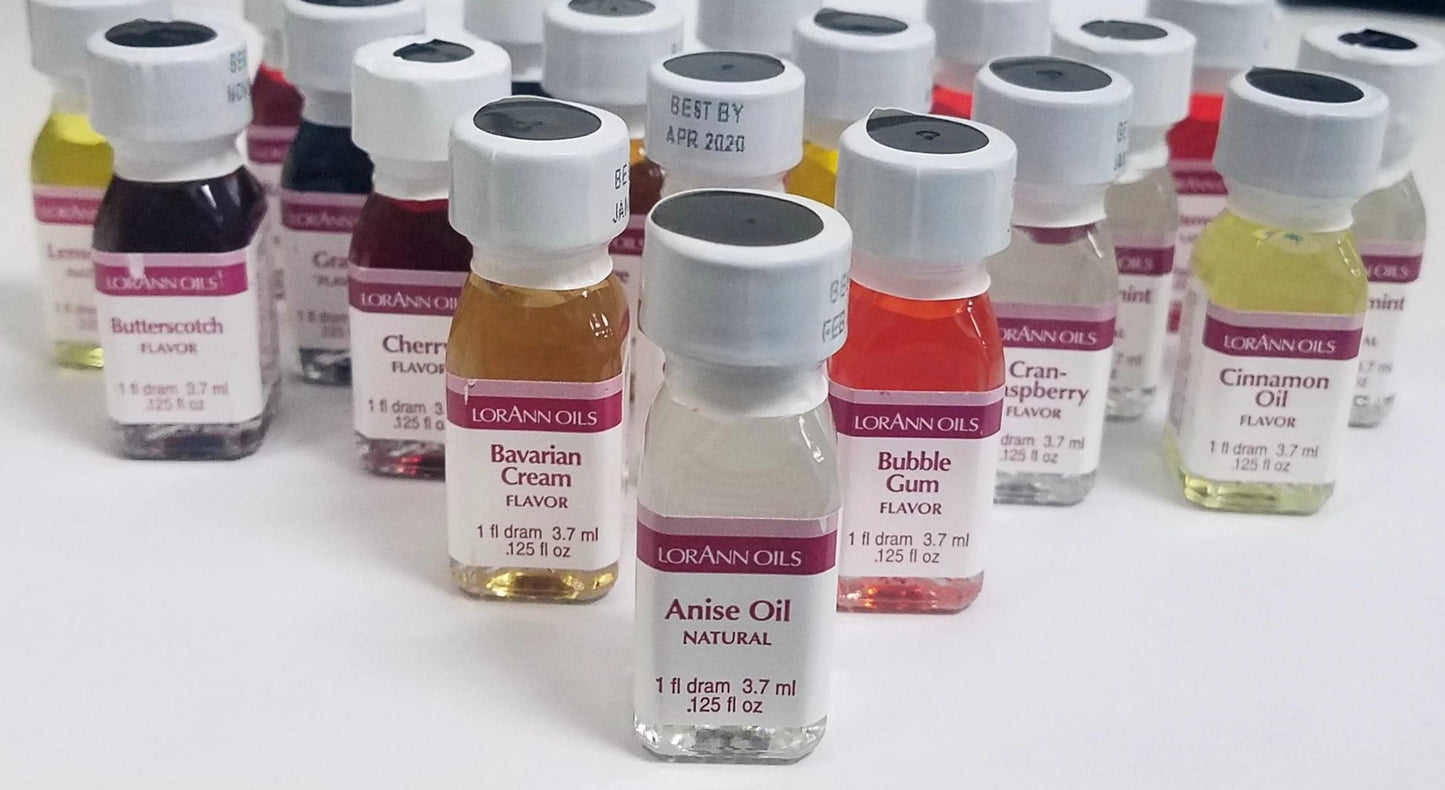 Lorann Ss Pack #1 Of 12 Fruity Flavors In 1 Dram Bottles (.0125 Fl Oz - 3.7Ml)
