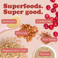 Earnest Eats Superfood Oatmeal Cups, Cranberry Almond Flax, 7g Protein, Gluten Free, Vegan, 2.1 Ounces Each, Pack of 12