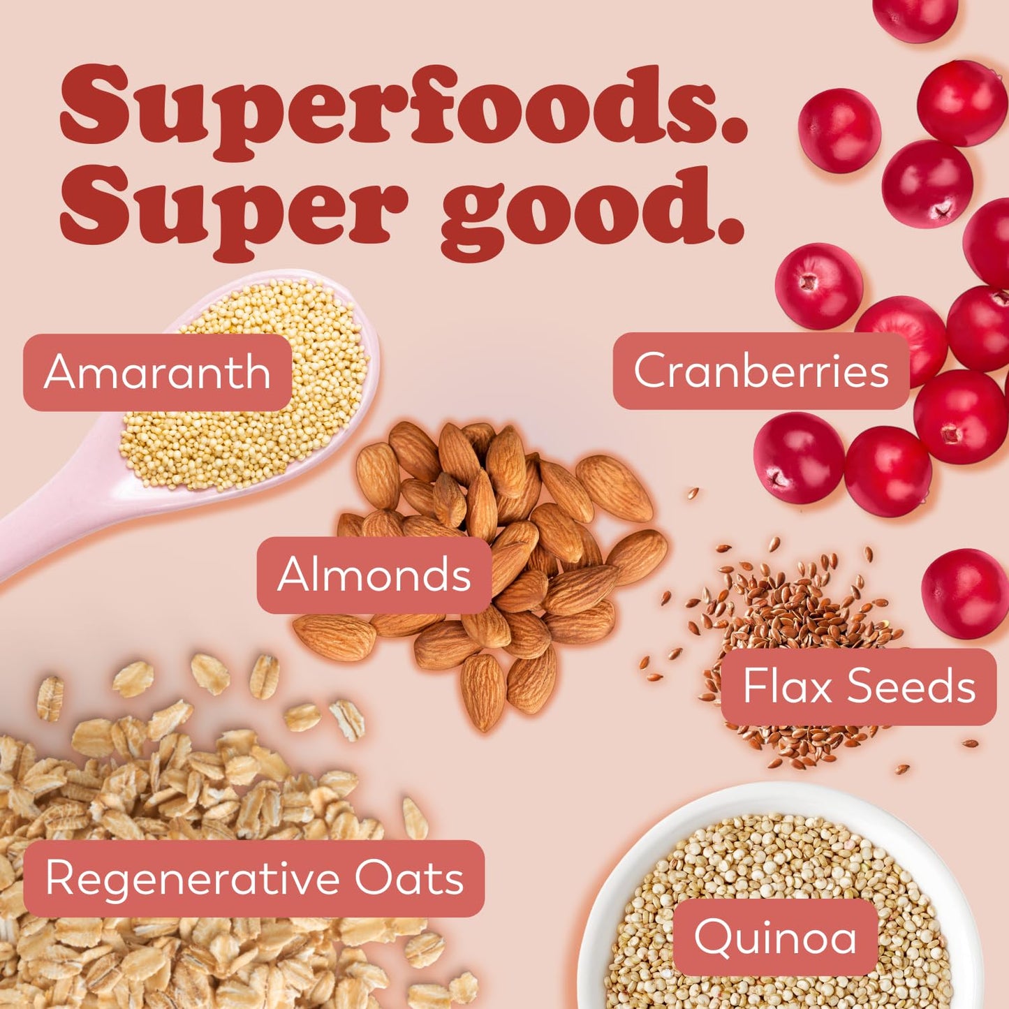 Earnest Eats Superfood Oatmeal Cups, Vegan, Non-GMO, Gluten Free, 2.1 oz (Pack of 6)