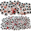 2 Bottles Candy Eyeballs Bloody Red Eyes Cake Cupcake Toppers Cookie Decorations,Two Size Mixed, Edible Dessert Sprinkles for Ha