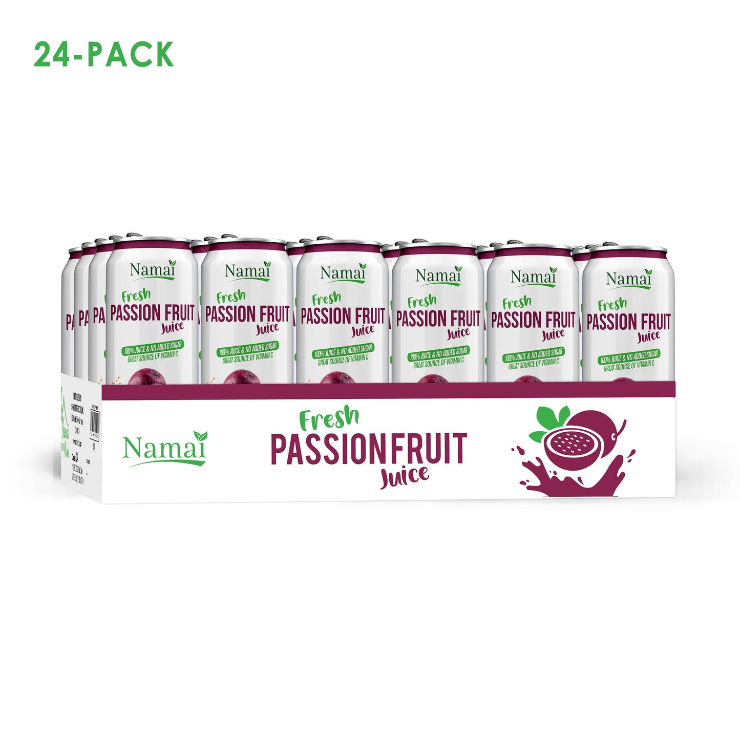 Namai Pure Passion Fruit Juice  No Added Sugar  24-Pack