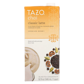Tazo Concentrate Chai Latte Tea, 32 Fl Oz (Pack Of 6)