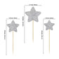 Gyufise 42Pcs Little Star Cupcake Toppers Glitter Twinkle Star Cupcake Picks Wedding Engagement Baby Shower Birthday Party Cake