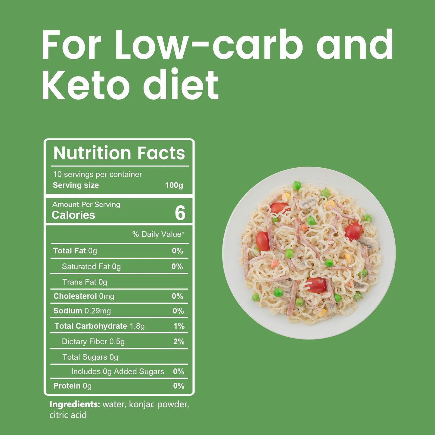 Hethstia Konjac Noodle Low Carb Pasta Shirataki Spaghetti 56.5 Oz Instant Konjac Ramen, Healthy, Pre-Cooked, Low Calorie, Gluten