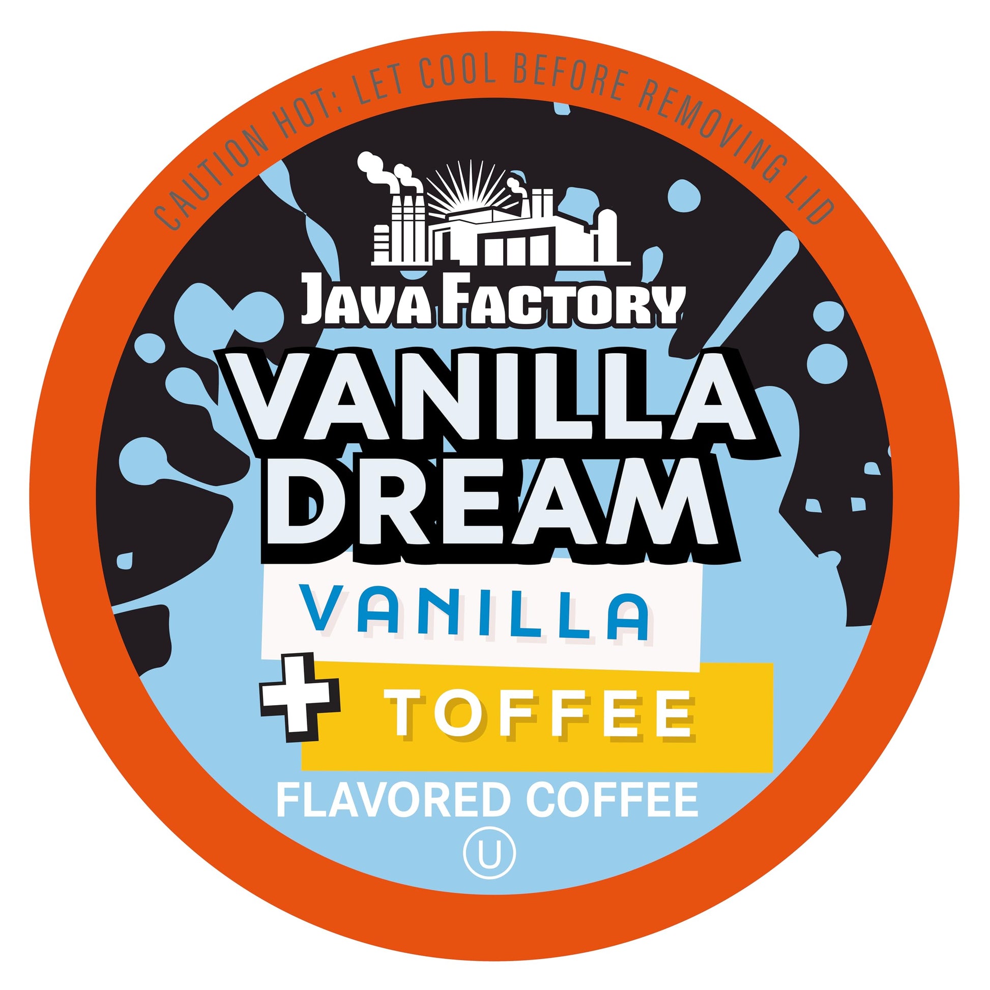 Java Factory Coffee Pods Vanilla Flavored 80 Count Compatible with K Cup Brewers, Model JFR VD80, Green