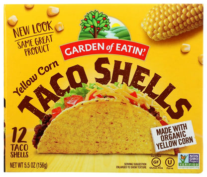 Garden Of Eatin Yellow Corn Taco Shells (12x5.5 Oz) Pack Of 3