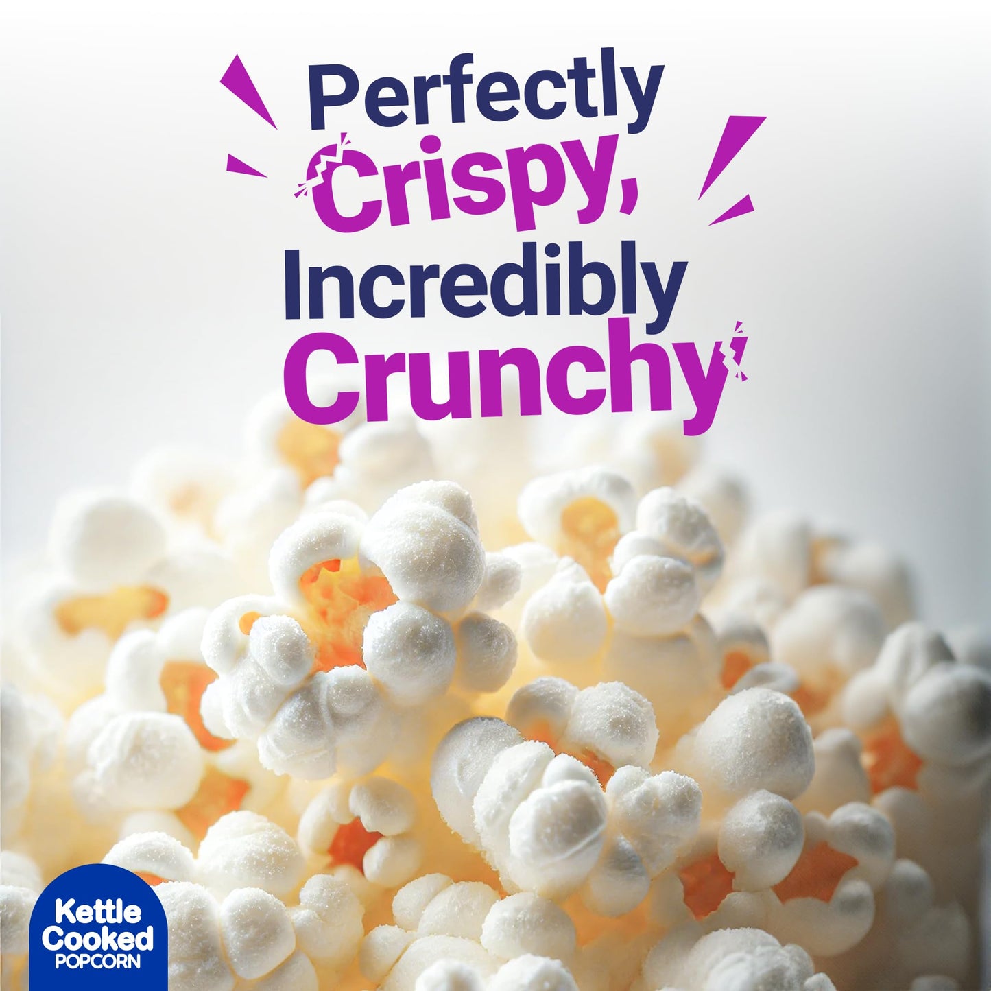 Poptime Kettle Cooked Popcorn Bags Individual Servings - Sweet & Salty Kettle Corn Popcorn Individual Bags, Healthy Snack With A