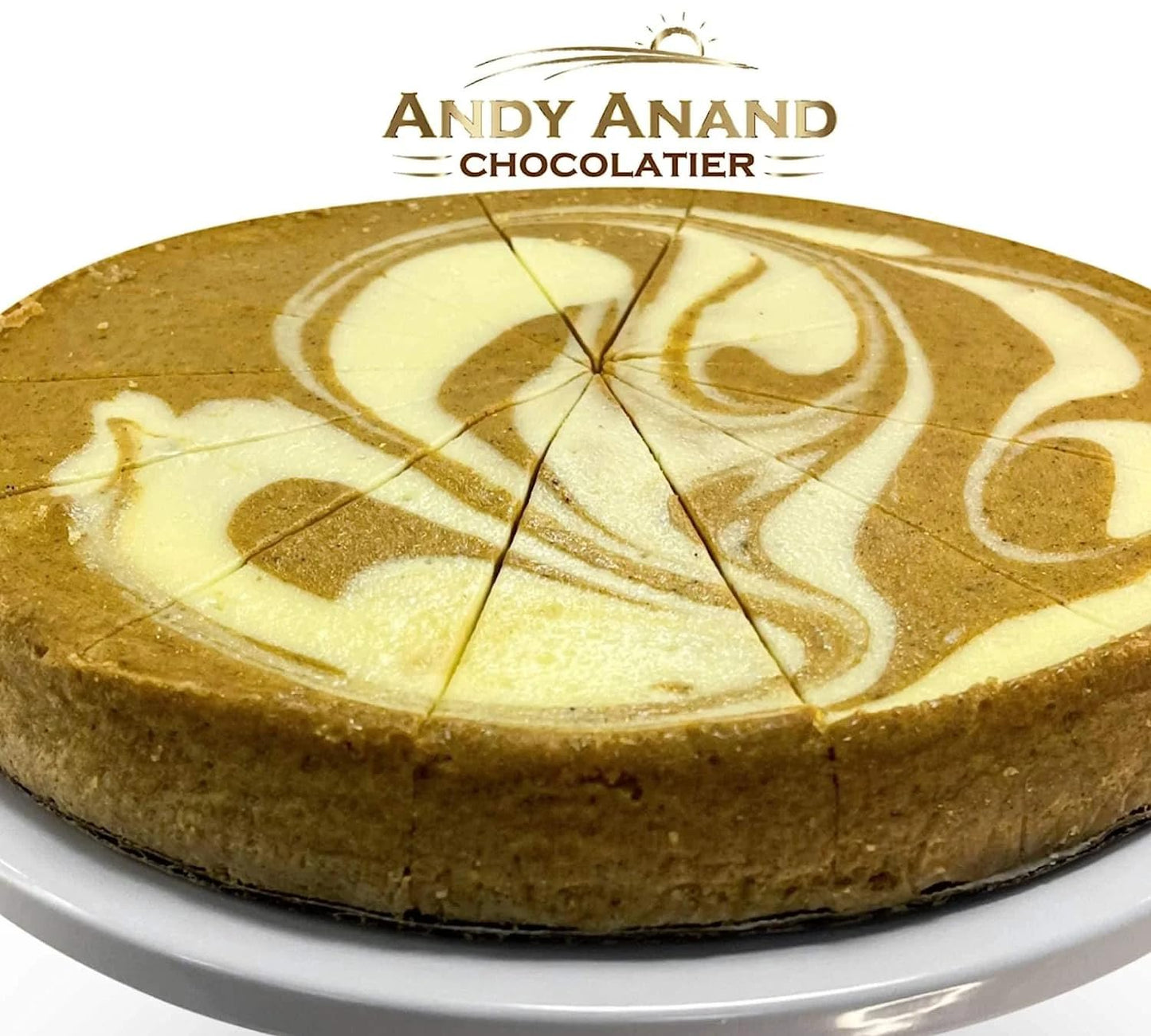 Andy Anand Sugar-Free Pumpkin Spiced Cheesecake 9'' | Diabetic-Friendly, Fresh California Cream Cheese, Natural Ingredients | Lu