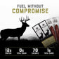 ICON Venison and Pork Snack Sticks, Garlic Flavor, 24 Individually Wrapped Sticks, USDA Approved, High Protein, Low Calorie